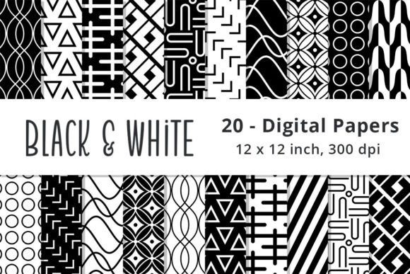 Black and White Pattern Paper Backgrounds: A Versatile Tool for Creativity and Design