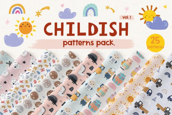Childish Pattern Pack - Vol 1: A Creative Resource for Designers and Educators