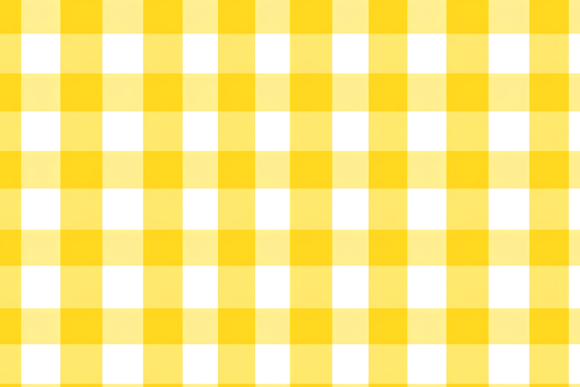 Colorful Yellow Gingham Seamless Pattern