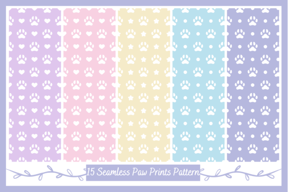 Cute Seamless Paw Prints Digital Paper: A Versatile Tool for Modern Creativity
