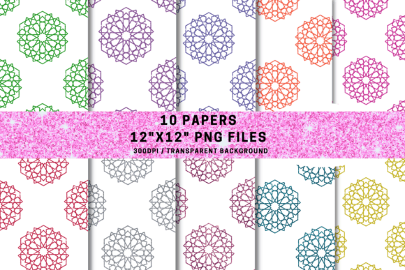 Glitter Moroccan Seamless Pattern: A Sparkling Addition to Your Design Projects