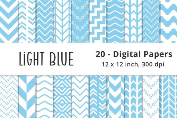 Light Blue Chevron Background Paper: A Versatile Design Asset for Creative Projects