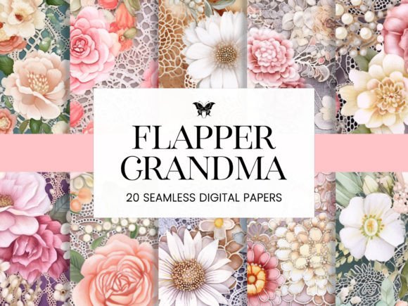 Old Fashioned Flapper Floral Lace Pearls: A Timeless Design for Modern Creativity