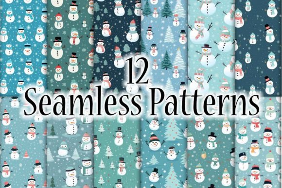 Repeating Pattern for Christmas Snowman: A Festive Design Solution
