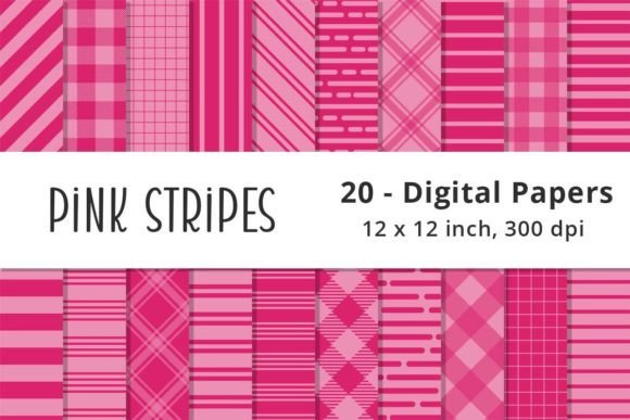 Seamless Pink Striped Background Paper: A Versatile Tool for Digital Creativity