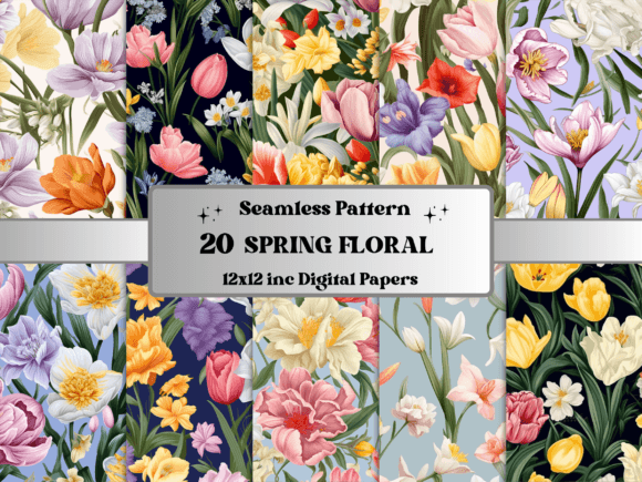 Seamless Spring Floral Pattern Paper: A Versatile Tool for Modern Creativity