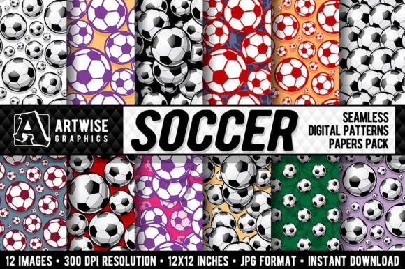 Soccer Balls Football Seamless Pattern: A Versatile Design for Creative Projects